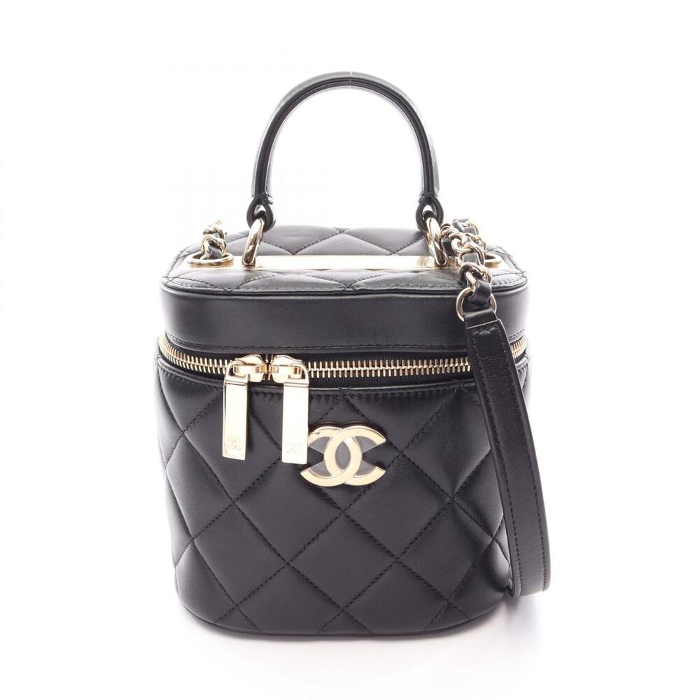 Chanel Trendy CC Shoulder Bag/Handbag, Lambskin Leather, Women's, Black